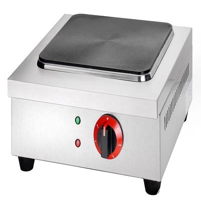 Cozinha elétrica portátil de forma quadrada e branca de prata para preparação comercial de alimentos