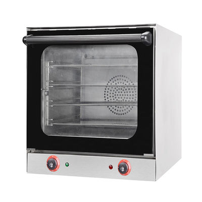 Forno de convecção 4 bandejas de aço inoxidável para cozimento comercial em 600x560x560mm Tamanho