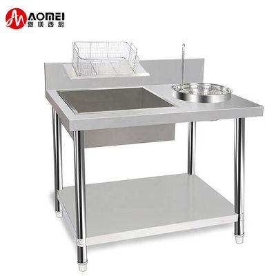 800/1000x700x800mm Mesa de cozinha comercial para embalagem rápida e sem problemas