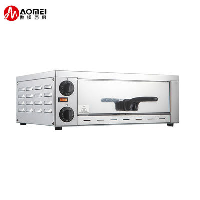 Cozinha comercial Forno de pizza elétrico de aço inoxidável com frigideira 220V 1200W