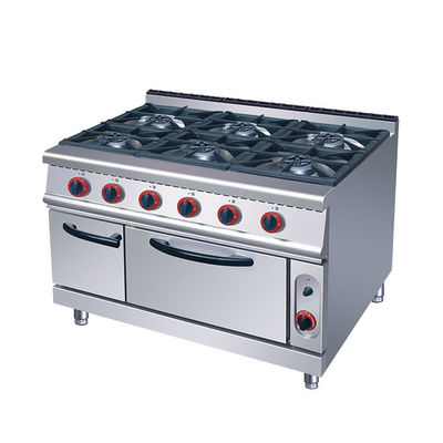 Commercial 6 queimadores forno de gás range fogão 220KG capacidade e tensão V LPG2800PA