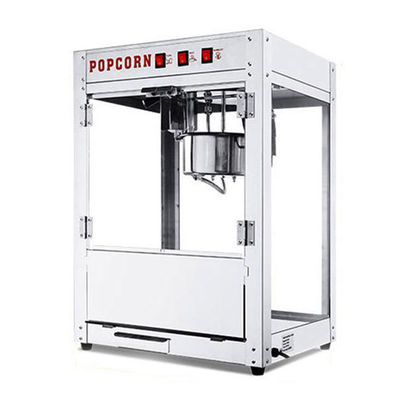 Máquina de pipoca portátil de aço inoxidável aprovada pelo CE para produção de lanches de pipoca de 10 kg