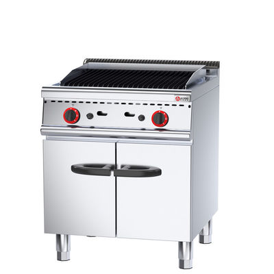 Cozinha comercial Restaurante Grill de barbecue de lava a gás com design multifuncional