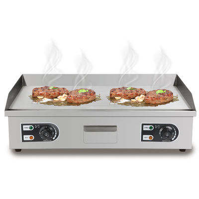 Grill comercial elétrico de balcão com logotipo personalizado Acceptável espessura de 8 mm