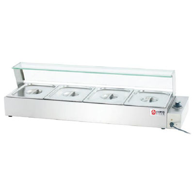 Restaurante Hotel Equipamento de restauração Vidro de aço inoxidável Refeições Quente Balcão de buffet