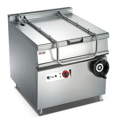 Panela de cozimento vertical de 80L de aço inoxidável com inclinação por gás para cozinha comercial