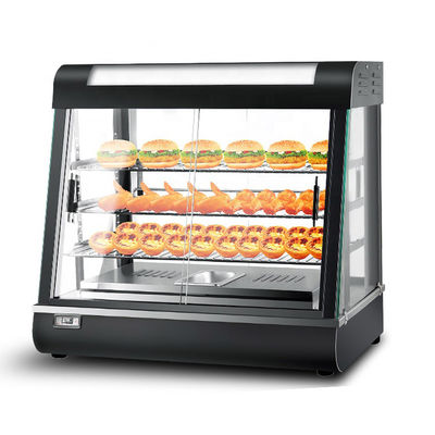 Função de aquecedor e aquecedor Vitrine de exibição elétrica para cozinha comercial