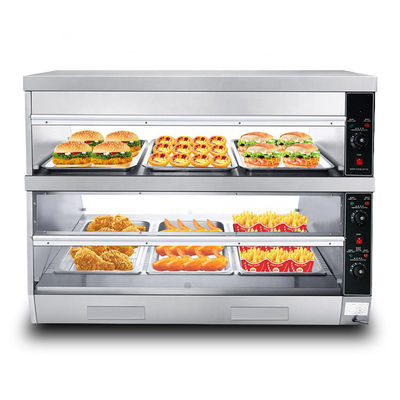 Cozinha comercial Display de alimentos de frango frito mais quente 1220*760*850mm Vitrine de alimentos quentes