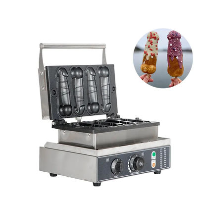 Grelhar e Panini Prensa Placas Mini Taiwan Penis Waffle Maker para Máquina de Snack Food