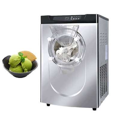 1.25HP Compressor 10-14L/H Output Grande cilindro Hard Ice Cream Maker para comercial