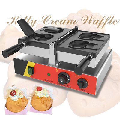 Faixa de temperatura de 50-300C em forma de gato Hello Kitty Taiyaki máquina de waffle para casa