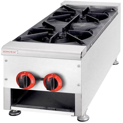 2 Instalação da mesa do queimador Forno de queimador de gás portátil comercial com design de mesa