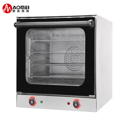 Forno de convecção 4 bandejas de aço inoxidável para cozimento comercial em 600x560x560mm Tamanho