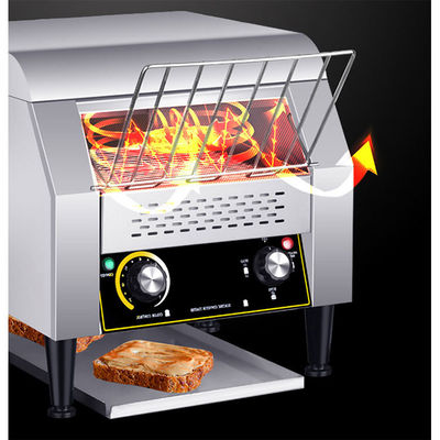 Torradeira de pão elétrica de 2200W de potência para café da manhã de restaurante 2 fatias N/W 14Kg