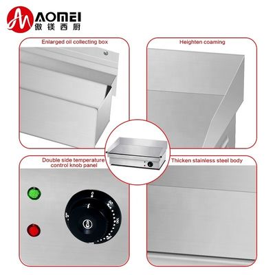 Equipamento de cozinha de restaurante Grelhas elétricas para hambúrguer perfeito