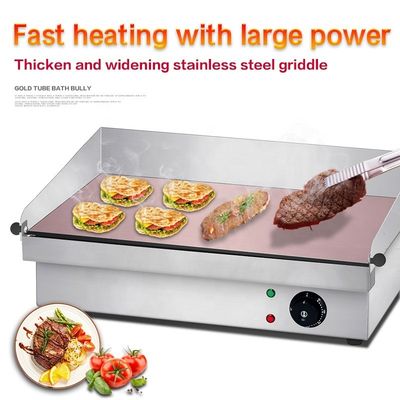 Equipamento de cozinha de restaurante Grelhas elétricas para hambúrguer perfeito