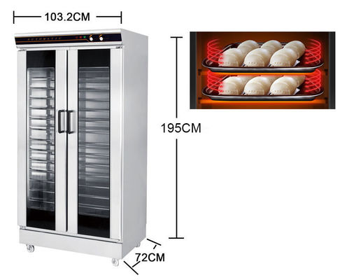 Temperatura precisa multifuncional 32 bandejas Proofbread para fermentação de massa