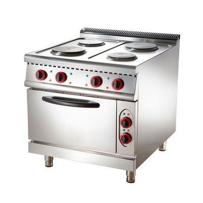 A gama de cozinha elétrica comercial Aomei com 4 placas quentes quadradas e forno modelo FEC-94EO