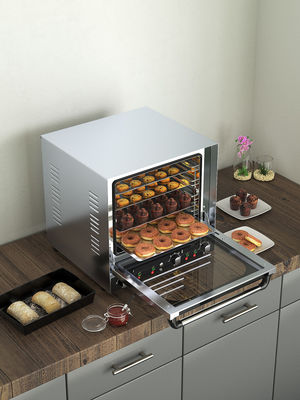 Forno de convecção elétrico de vapor ajustável 690x635x500mm para uso comercial