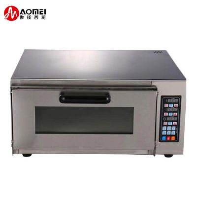 Forno de pizza de pedra de aço inoxidável de 2500W com controle de temporizador digital e função de lanche