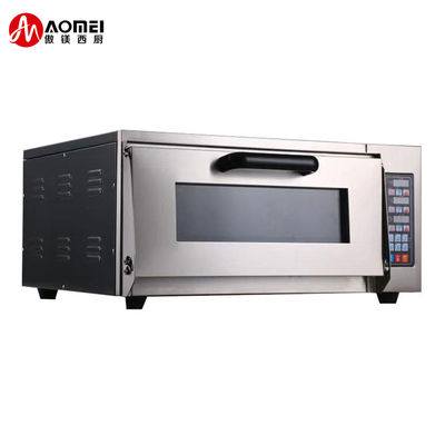 Forno de pizza de pedra de aço inoxidável de 2500W com controle de temporizador digital e função de lanche