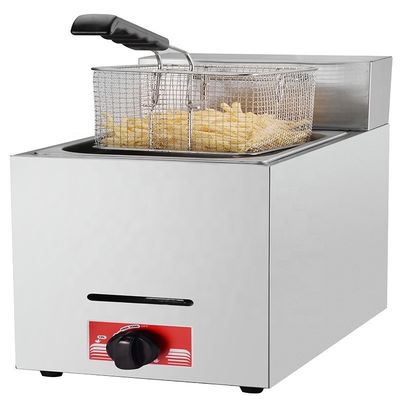 Aço inoxidável 201/304 Gás GLP Frigorífico de batatas fritas para cozinha comercial