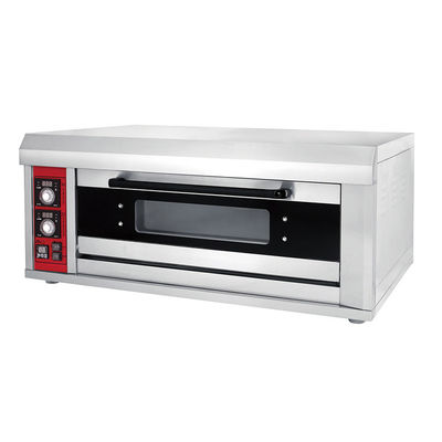 1 camada 1 convés 2 bandejas Pão de padaria pequeno Forno de cozimento de convés único 1220X820X530mm Tamanho