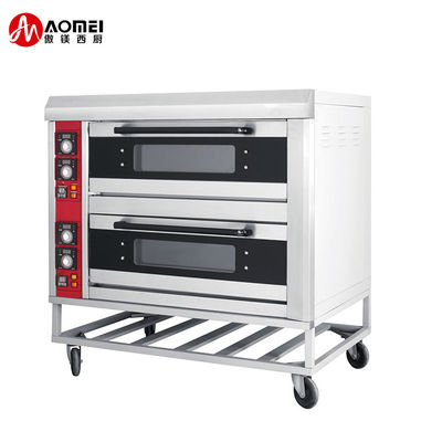 1 camada 1 convés 2 bandejas Pão de padaria pequeno Forno de cozimento de convés único 1220X820X530mm Tamanho