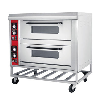 Fácil de operar Aço inoxidável Três camadas Forno de pizza elétrico Maquinas de panificação vantagem