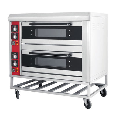 Fácil de operar Aço inoxidável Três camadas Forno de pizza elétrico Maquinas de panificação vantagem