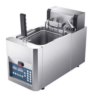 Fritadora elétrica digital de 8L com corpo de aço inoxidável e aquecimento rápido