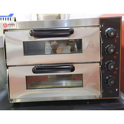 Forno eléctrico comercial de pizza para equipamento móvel de cozinha em instalações de transformação de carne