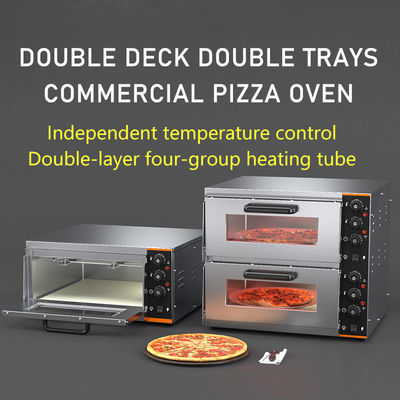 Forno eléctrico comercial de pizza para equipamento móvel de cozinha em instalações de transformação de carne