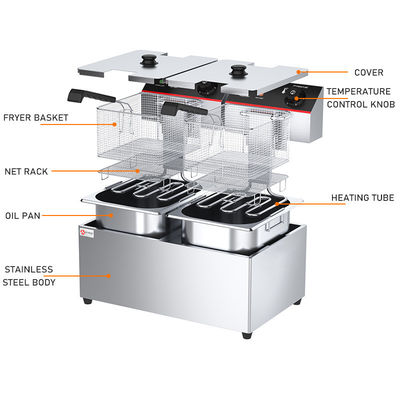 Frigorífico 8L comercial para equipamentos de cozinha multifuncionais