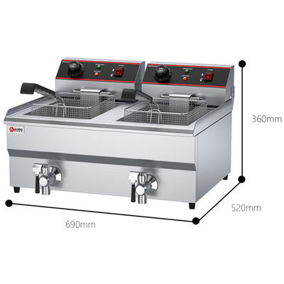 290x520x360 Fritadora elétrica para fritar alimentos saudáveis na cozinha comercial