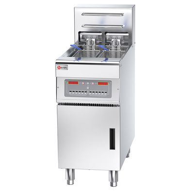 Frigorífico de prata com temperatura e elevação automáticas