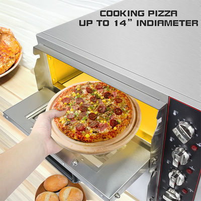Equipamento de cozinha de padaria de duas camadas Forno de pizza elétrico para cozinha comercial