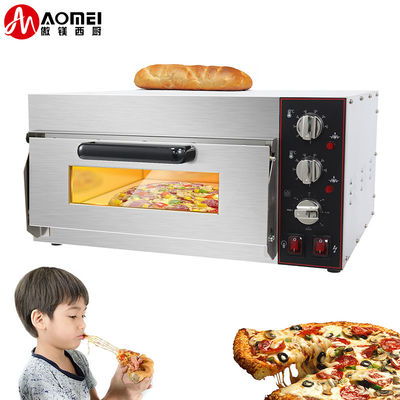 Equipamento de cozinha de padaria de duas camadas Forno de pizza elétrico para cozinha comercial