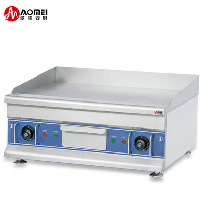 PTFE material antiaderente Grill elétrico para cozinha de restaurante comercial