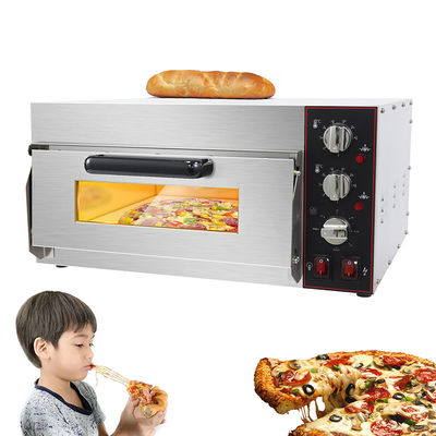 Forno de cozinha de bolo de pizza com pedra de pizza e temporizador 585x480x300mm