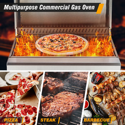 Forno de pizzas a gás para padaria e preparação de alimentos