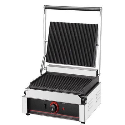 Grelha Panini Elétrica de 13 kg Grelha Panini Sandwich Press de aço inoxidável de contato único
