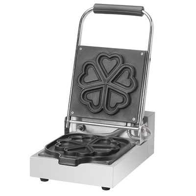 Fabricante elétrico de waffles giratórios para bolos em forma de coração em estabelecimentos comerciais