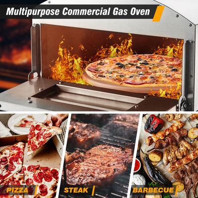 Forno de pizza a gás para venda com suporte online após o serviço