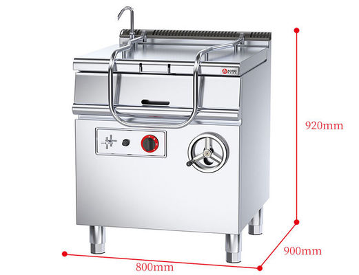 Máquina de cozinha a gás de 80L de aço inoxidável multifunção para restaurante/cozinha comercial