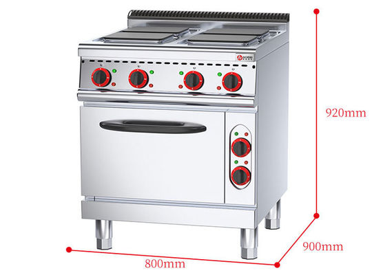 Multifunção Quadrado 4 Placa de aquecimento com forno elétrico para cozinha ecológica