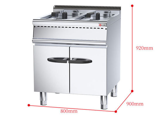 Equipamento de cozinha de restaurante 800*900* 850 70 mm Fritadora a gás comercial com armário