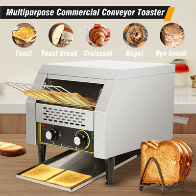 220V transportador elétrico torradeira para snacks máquina assar uniformemente fatias de pão extra largas slot
