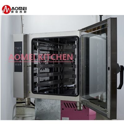Forno de convecção de ar quente de 738x850x620 mm 5 camadas com função de vapor