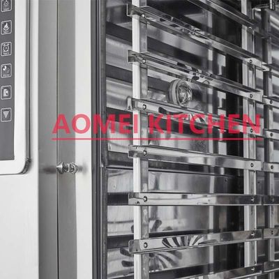 Forno de convecção de ar quente de 738x850x620 mm 5 camadas com função de vapor